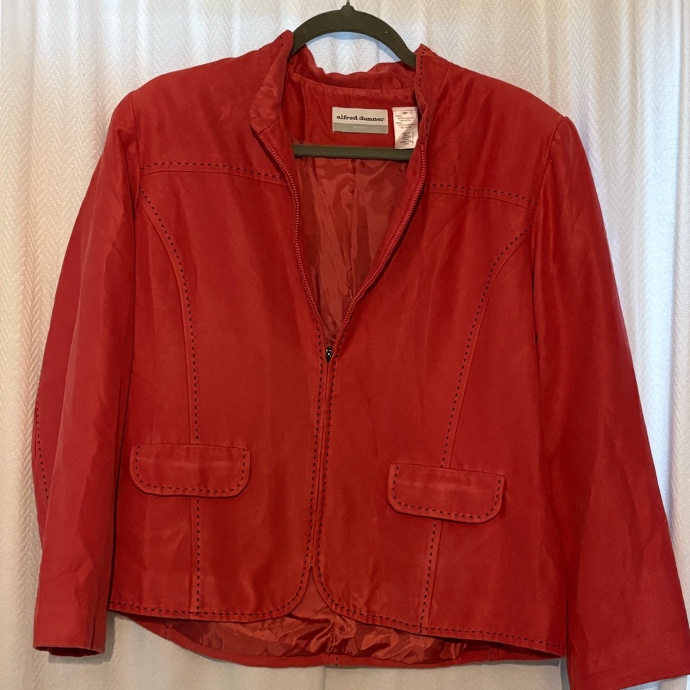 Alfred Dunner Coral Faux Swede Women's Blazer